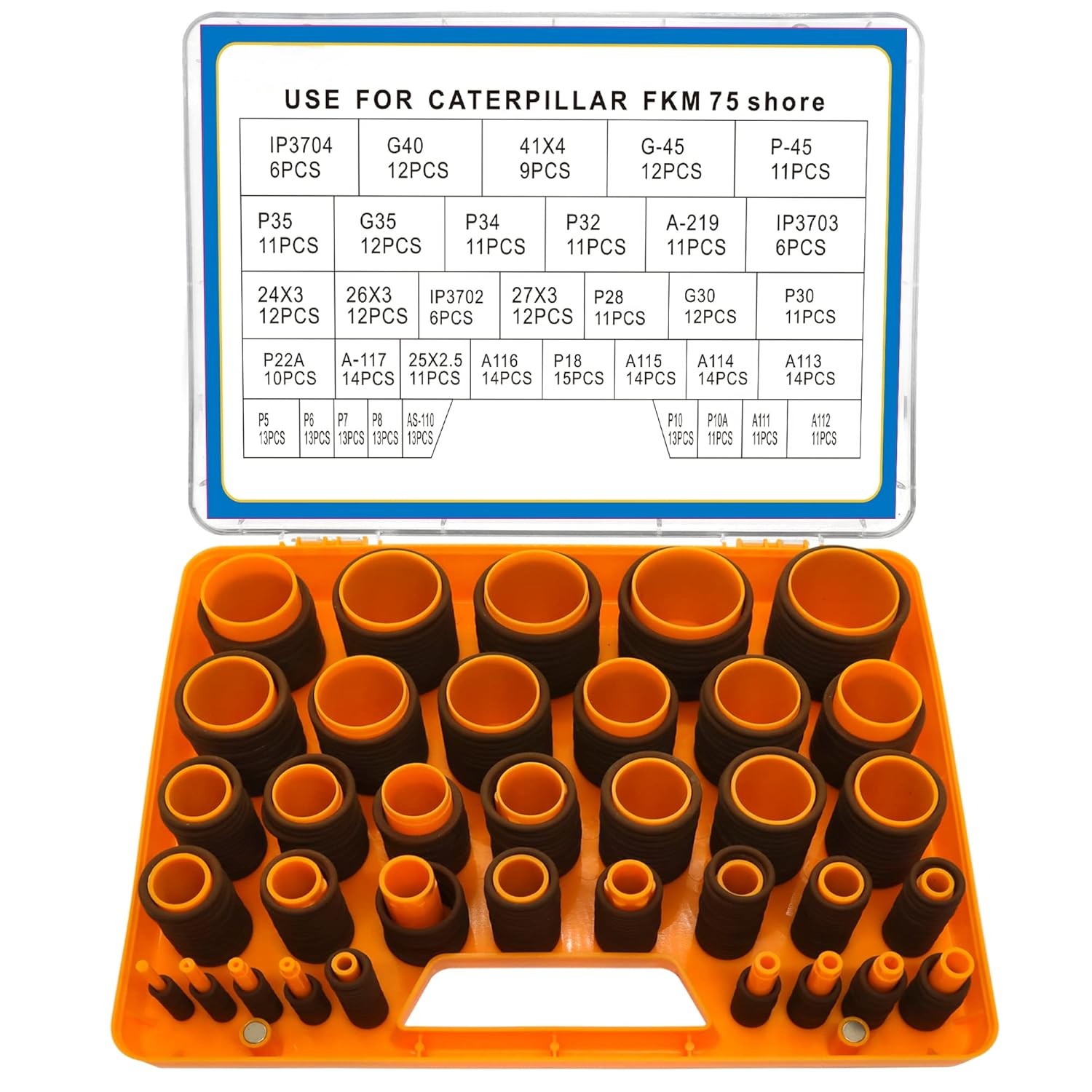 Hydraulic FKM O-Ring Kit for Caterpillar Cat Replacement Seal O-Ring Kit 405 PCS