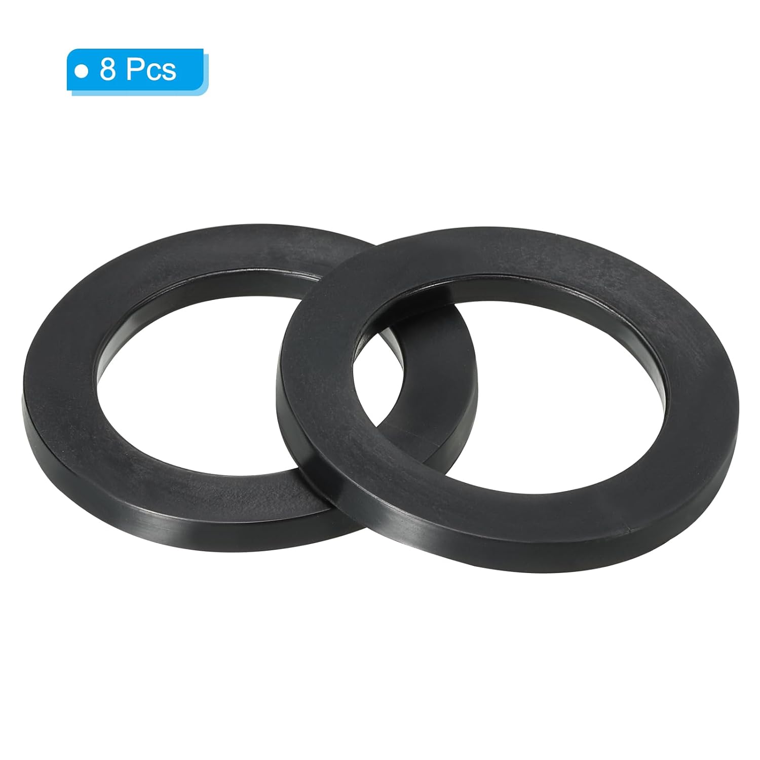 M30 Rubber Flat Washer, 8 Pack 30mm ID 40mm Od 3mm Thick Sealing Spacer Gasket R